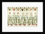 Seven Prince Electors voting for Henry VII, Holy Roman Emperor (Copy of a miniature from the Balduineum), 1341 by Anonymous