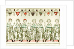 Seven Prince Electors voting for Henry VII, Holy Roman Emperor (Copy of a miniature from the Balduineum), 1341 by Anonymous