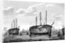 The Danish prison-ships Dronning Maria and Waldemar at Copenhagen, 1848-1849 by Anonymous