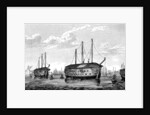 The Danish prison-ships Dronning Maria and Waldemar at Copenhagen, 1848-1849 by Anonymous