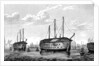 The Danish prison-ships Dronning Maria and Waldemar at Copenhagen, 1848-1849 by Anonymous