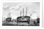 The Danish prison-ships Dronning Maria and Waldemar at Copenhagen, 1848-1849 by Anonymous