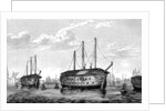 The Danish prison-ships Dronning Maria and Waldemar at Copenhagen, 1848-1849 by Anonymous