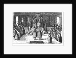 Audience with Ivan V, Peter I and Sophia Alekseyevna (from Georg Adam Schleissing Derer beyden Czaaren in Reussland...), 1693 by Anonymous