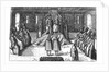 Audience with Ivan V, Peter I and Sophia Alekseyevna (from Georg Adam Schleissing Derer beyden Czaaren in Reussland...), 1693 by Anonymous