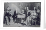 House Concert at the Mozart family in Vienna, 19th century by Anonymous
