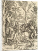 Knight and Lansquenet, c. 1497 by Albrecht Dürer
