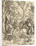 Knight and Lansquenet, c. 1497 by Albrecht Dürer