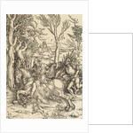 Knight and Lansquenet, c. 1497 by Albrecht Dürer
