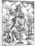 St Johns Vision of Christ and the Seven Candlesticks by Albrecht Dürer