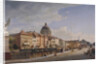 Rear view of the Houses at Schloßfreiheit, 1855 by Johann Philipp Eduard Gaertner