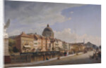 Rear view of the Houses at Schloßfreiheit, 1855 by Johann Philipp Eduard Gaertner