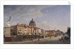 Rear view of the Houses at Schloßfreiheit, 1855 by Johann Philipp Eduard Gaertner