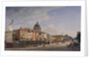Rear view of the Houses at Schloßfreiheit, 1855 by Johann Philipp Eduard Gaertner
