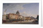 Rear view of the Houses at Schloßfreiheit, 1855 by Johann Philipp Eduard Gaertner