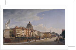 Rear view of the Houses at Schloßfreiheit, 1855 by Johann Philipp Eduard Gaertner