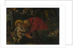 Saint Christopher carrying the Infant Christ, 17th century by German master