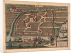 Map of Moscow of the 16th century by Frans Hogenberg