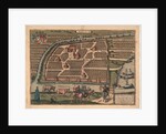 Map of Moscow of the 16th century by Frans Hogenberg