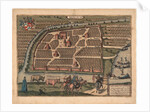 Map of Moscow of the 16th century by Frans Hogenberg