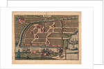 Map of Moscow of the 16th century by Frans Hogenberg