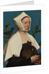 A Lady with a Squirrel and a Starling (Anne Lovell?), c. 1527 by Hans Holbein the Younger