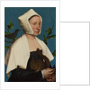 A Lady with a Squirrel and a Starling (Anne Lovell?), c. 1527 by Hans Holbein the Younger