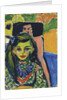Fränzi in front of Carved Chair, 1910 by Ernst Ludwig Kirchner