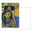 Fränzi in front of Carved Chair, 1910 by Ernst Ludwig Kirchner