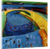 Bridge at the mouth of the river Prießnitz, c. 1910 by Ernst Ludwig Kirchner