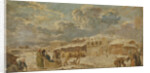 City Square in Winter, Second Half of the 18th cen by Karl Friedrich Knappe