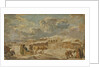 City Square in Winter, Second Half of the 18th cen by Karl Friedrich Knappe