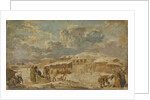 City Square in Winter, Second Half of the 18th cen by Karl Friedrich Knappe