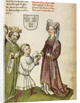 Emperor Sigismund before Joan of Arc by Diebold Lauber