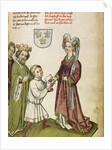 Emperor Sigismund before Joan of Arc by Diebold Lauber
