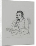 Portrait of the poet Heinrich Heine After Franz Kugler from 1829, 1854 by Eduard Mandel