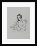 Portrait of the poet Heinrich Heine After Franz Kugler from 1829, 1854 by Eduard Mandel