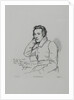 Portrait of the poet Heinrich Heine After Franz Kugler from 1829, 1854 by Eduard Mandel