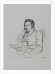 Portrait of the poet Heinrich Heine After Franz Kugler from 1829, 1854 by Eduard Mandel