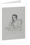 Portrait of the poet Heinrich Heine After Franz Kugler from 1829, 1854 by Eduard Mandel