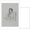 Portrait of the poet Heinrich Heine After Franz Kugler from 1829, 1854 by Eduard Mandel