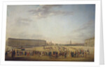 Changing of the Guard at the Palace Square in Saint Petersburg, c. 1800 by Johann Georg von Mayr