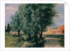 Building Site with Willows, 1846 by Adolph Friedrich von Menzel