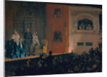 Théâtre du Gymnase in Paris, 1856 by Adolph Friedrich von Menzel