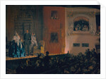 Théâtre du Gymnase in Paris, 1856 by Adolph Friedrich von Menzel