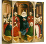 The descent of the Holy Spirit (Pentecost). The Wings of the Wurzach Altar, 1437 by Hans Multscher
