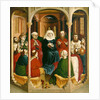 The descent of the Holy Spirit (Pentecost). The Wings of the Wurzach Altar, 1437 by Hans Multscher