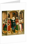 The descent of the Holy Spirit (Pentecost). The Wings of the Wurzach Altar, 1437 by Hans Multscher