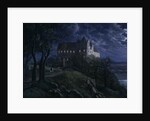 Castle Scharfenberg at Night, 1827 by Ernst Ferdinand Oehme