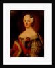 Portrait of Johanna-Elizabeth, Electress of Anhalt-Zerbst, Mother of Catherine II, 1740s by Antoine Pesne